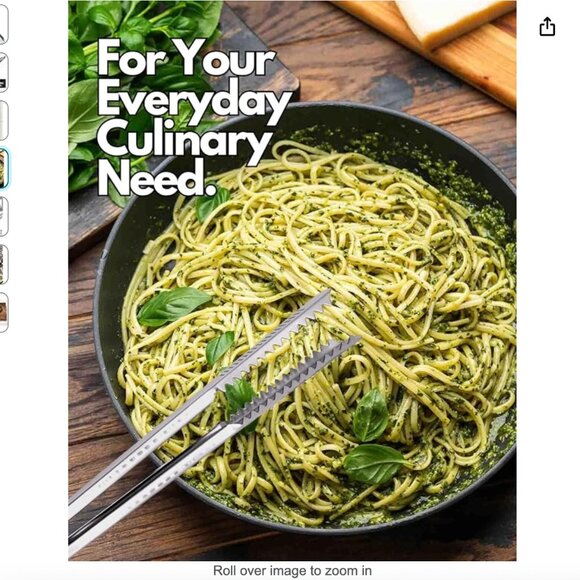 EQUIPWORX Kitchen Tongs Multi-Purpose Stainless Steel NEW IN PACKAGE - Picture 4 of 7